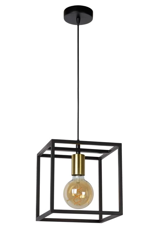 Lucide RUBEN - Hanglamp - 1xE27 - Zwart - uit